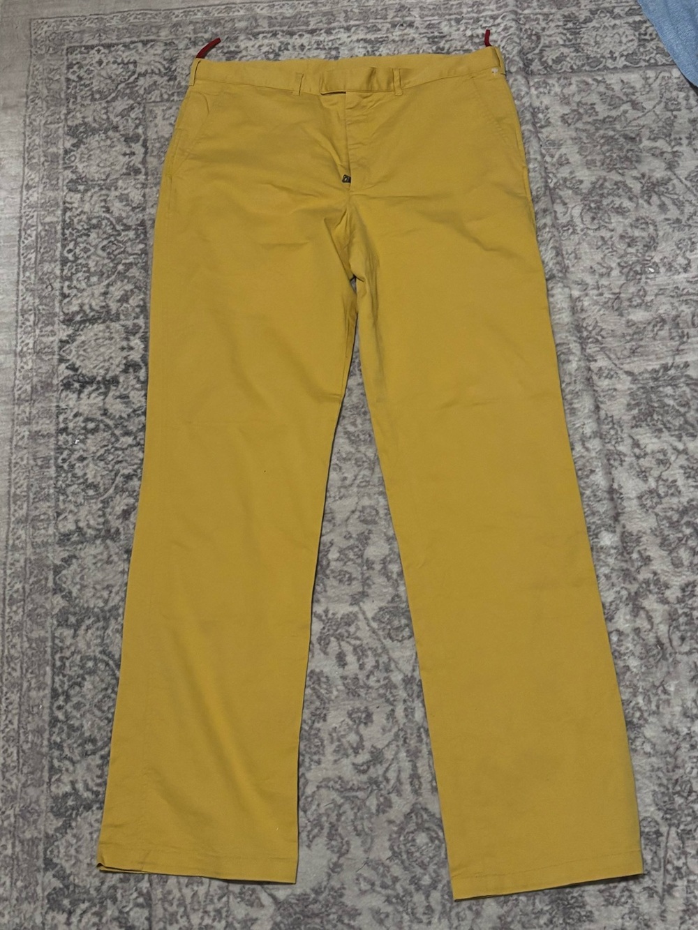 🍂🎃Prada Luxury Designer Vintage straight-leg trousers in mustard yellow